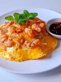 Rice with Shrimp Omelet