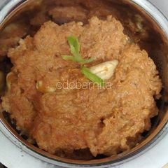 A picture of Carrot halwa (without sugar).