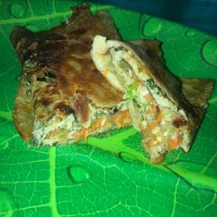 Egg paratha A picture of Egg paratha.