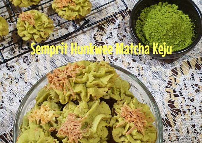 Cara Gampang Membuat Semprit Hunkwee Matcha Keju Anti Gagal