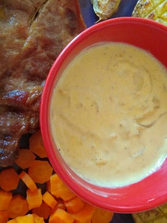 Una foto de Filete de cerdo con salsa a la pimienta con toque de curry