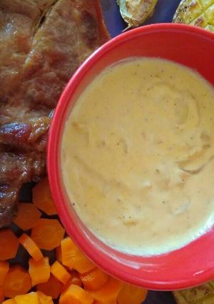 Una foto de Filete de cerdo con salsa a la pimienta con toque de curry