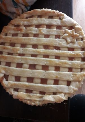 Una foto de Pastafrola rellena de banana