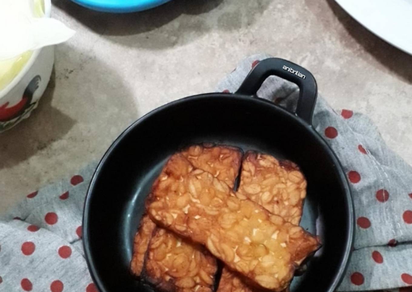 Tempe goreng racik