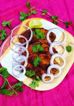 A picture of Homemade Pomfret Fish Fry.