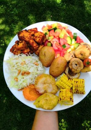 Vegán grill parti recept fotója