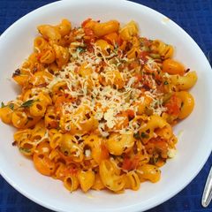 A picture of Red Sauce Pasta.