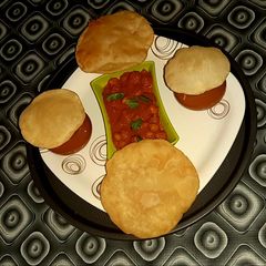 A picture of Chickpeas(Chole)curry.