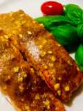 Roasted honey mustard salmon