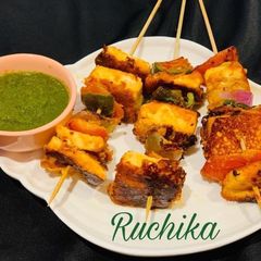 Paneer tikka A picture of Paneer tikka.