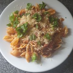 A picture of Mushroom and Beef Bolognese Conchiglie.