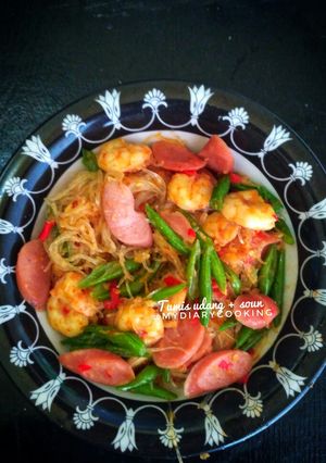 Foto resep Tumis udang soun sosis