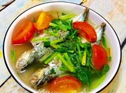 A picture of cá bạc má nấu ngót