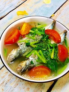 Hình của món Canh Cá Bạc Má Nấu Ngót.