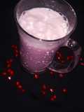Pomegranate milkshake
