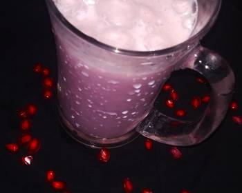 Without Fail Cooking Recipe Pomegranate milkshake Delicious Steady