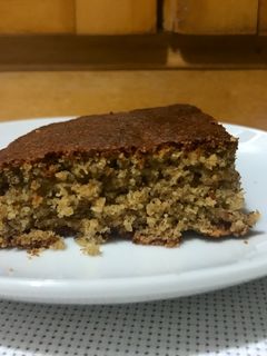 Una foto de Torta de banana y avena