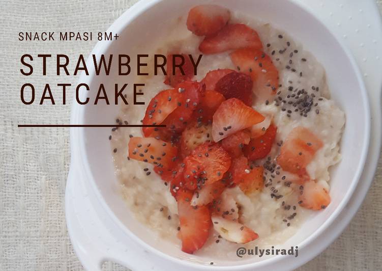 Resep Strawberry Oatcake, snack mpasi 7m+ oleh ulysiradj ...