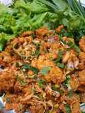 Crispy Chicken with Spicy Salad