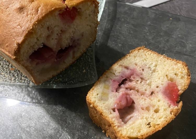 Cake à la banane 🍌 et à la fraise 🍓