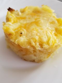 Una foto de Timbal de patatas con Cuatro quesos