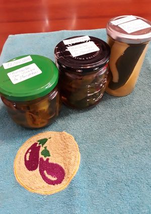 Foto principal de Pepino y pimientos caseros, encurtidos con vinagre de manzana