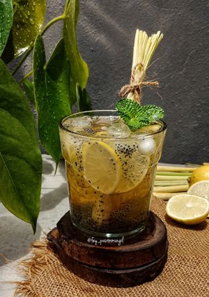 Foto resep Es Teh Lemon Sereh