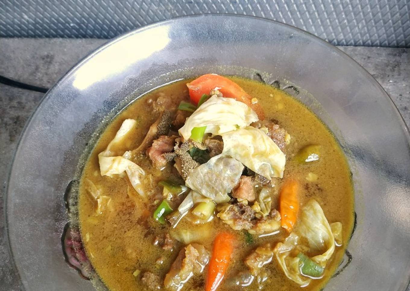 Tongseng daging dan babat sapi
