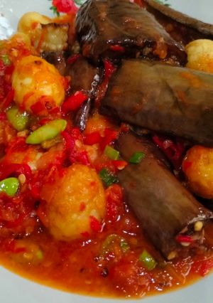 Foto resep Sambal terong pete telur puyuh