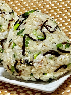 A picture of Irresistible Salted Kombu Rice Balls.