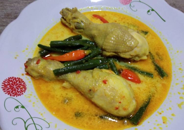 Resep Gulai ayam kacang panjang #BikinRamadanBerkesan #7 Anti Gagal