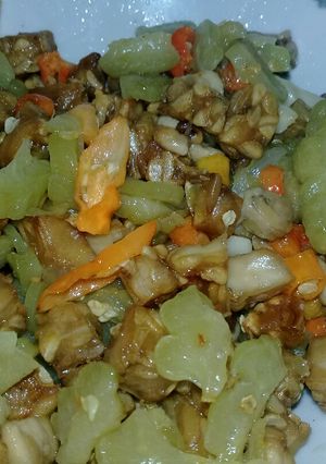 Foto resep Pare-tempe tumis pedas simple (day 1)