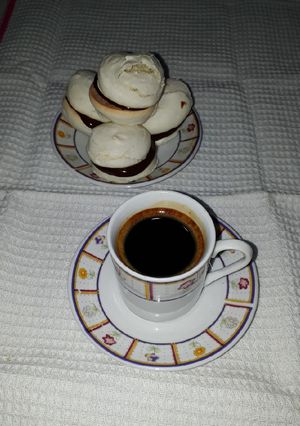 Una foto de Macarons con harina de trigo