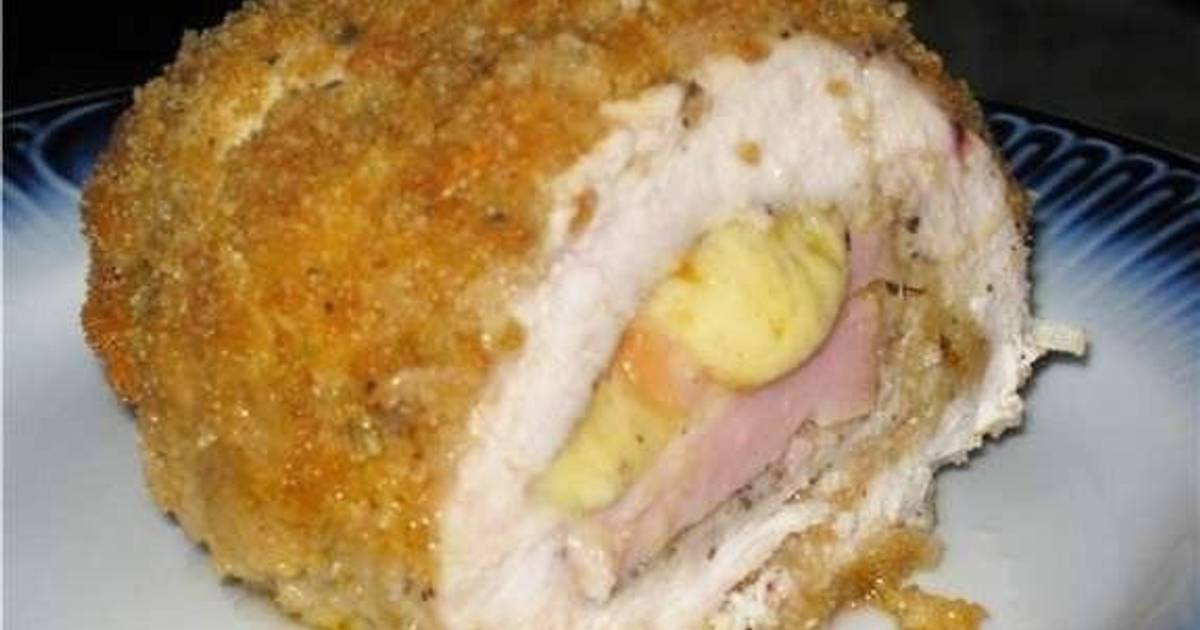 Кордон блю из курицы с сыром и ветчиной рецепт с фото
