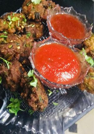 A picture of Memoni Pakorey (Bajre ke atte ke kabab) 💕💕💕💕.