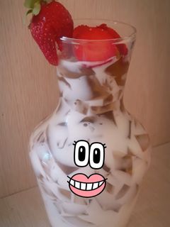 Foto resep Es jeli cincau susu