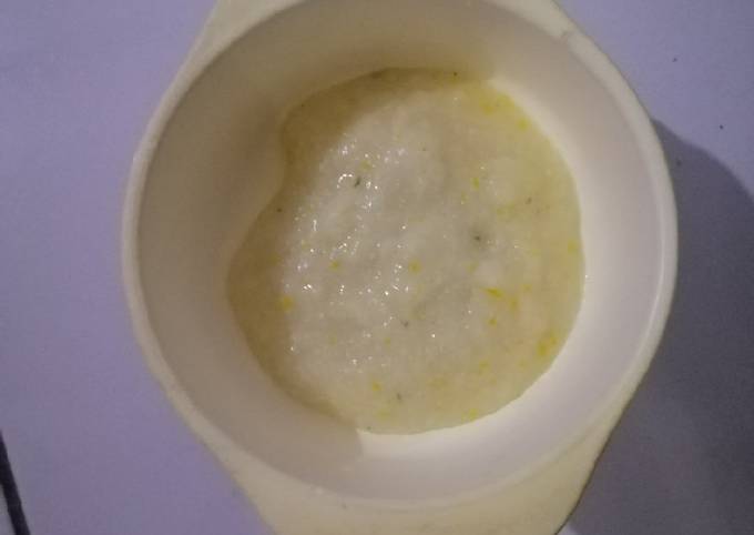 Mpasi 6 bulan Bubur nasi & ayam