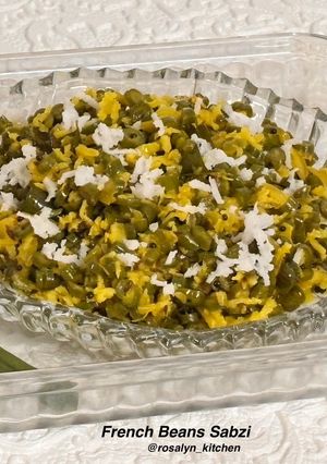 A picture of French Beans Sabzi – Quick Healthy Side.