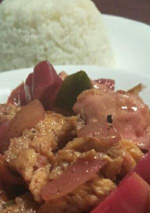 Foto resep Oseng kulit Buah Naga
