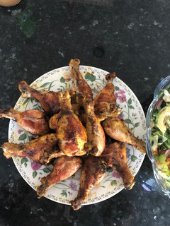 A picture of Baked chicken Drumstick.