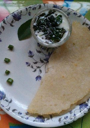 A picture of Varai Dosa.