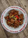 Oseng Tempe Menjes Lombok ijo