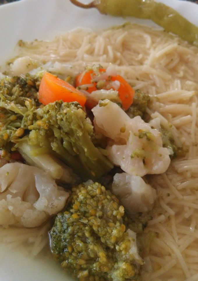 Una foto de Sopita de verduras