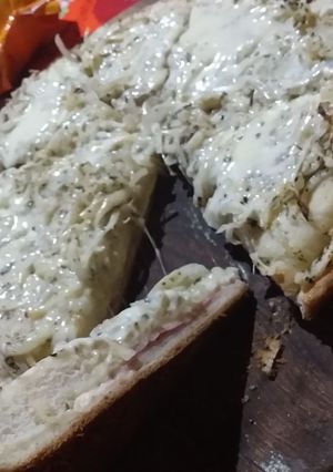Una foto de Fugazzetta rellena