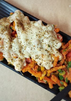 A picture of Kurkure lasagna.