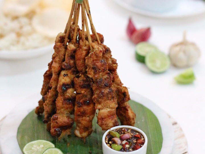 Resep Sate Ayam Bumbu Kecap Pedas Anti Gagal