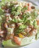 Ensalada de langostinos y mucho más