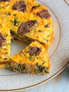 Foto de Quiche de Rúcula e Cenoura com Pasta de Azeitona