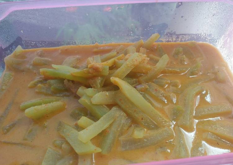 Cara mudah meracik Gulai Labu Siam, Enak Banget