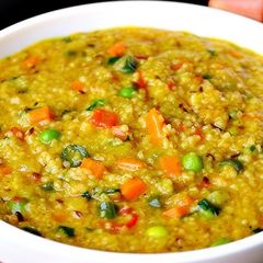 A picture of Easy Peasy Moong Dal Daliya:.